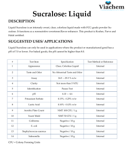 Liquid Sucralose