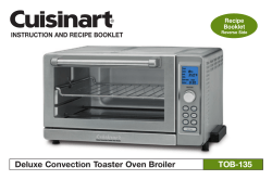 Deluxe Convection Toaster Oven Broilers TOB-135