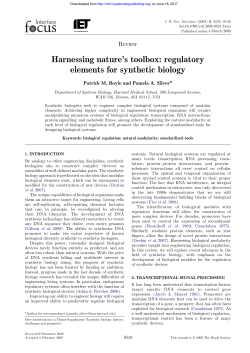 Full Text  - Journal of The Royal Society Interface