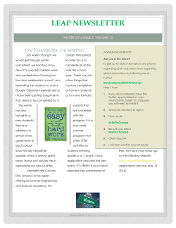 LEAP Newsletter
