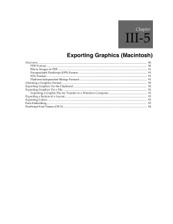 III-5 Exporting Graphics (Macintosh)