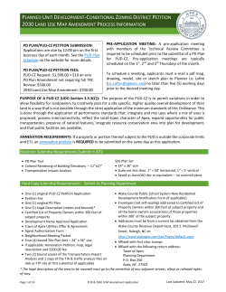PLANNED UNIT DEVELOPMENT-CONDITIONAL