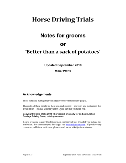 Horse Driving Trials