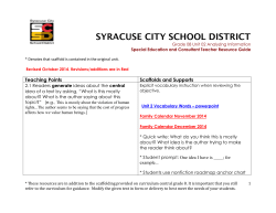 The Syracuse City School District