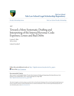 Toward a More Systematic Drafting and Interpreting of the Internal