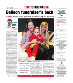 Balloon fundraiser`s back