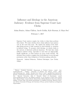 Influence and Ideology in the American Judiciary