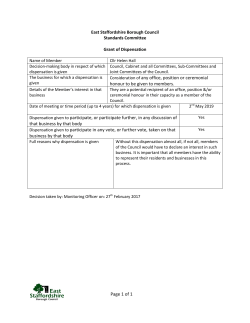 Page 1 of 1 Consideration of any office, position or ceremonial