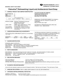 Palmolive&reg; Dishwashing Liquid and Antibacterial Hand