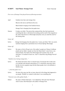 SCRIPT Soul Music: Strange Fruit