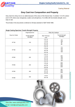 grey cast iron composition - Casting Quality