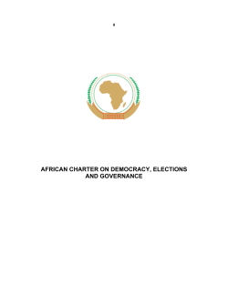 African Charter on Democracy, Elections and Governance
