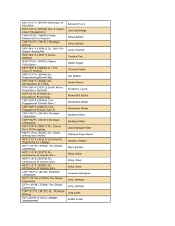 SOC*243*A (38794) Sociology of Education Bernard Curry BUS