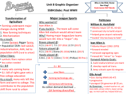 Unit 8 Graphic Organizer Key