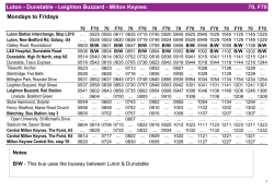 Dunstable - Leighton Buzzard - Milton Keynes 70, F70