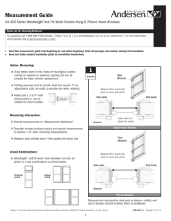 Installation Guide - Windows - Measuring for Custom Sizes -