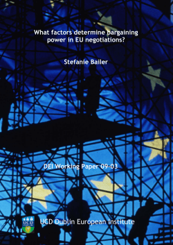 What factors determine bargaining power in EU