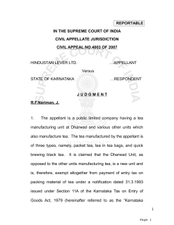 reportable in the supreme court of india civil appellate