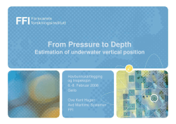 From Pressure to Depth