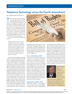 Telephone Technology versus the Fourth Amendment