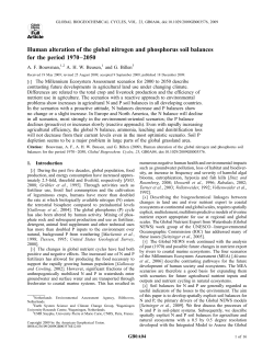 Human alteration of the global nitrogen and phosphorus soil