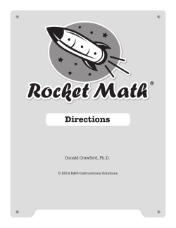Directions - Rocket Math