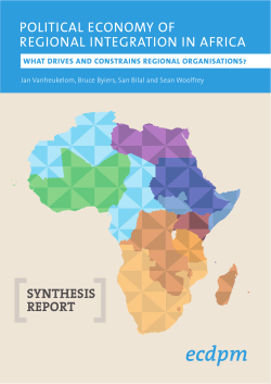 Political economy of regional integration in Africa