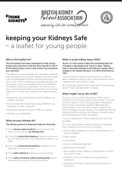 a leaflet for young people
