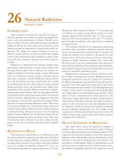 Natural Radiation
