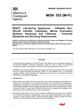 Draft MGN 553(M+F) - UK Chamber of Shipping
