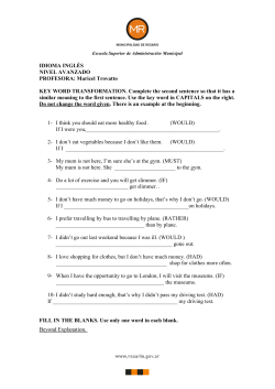 nivel avanzado - Municipalidad de Rosario