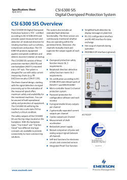 CSI 6300 SIS Overview