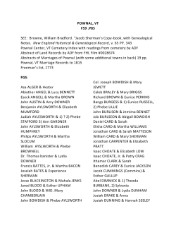 pownal - Fiske Genealogical Library