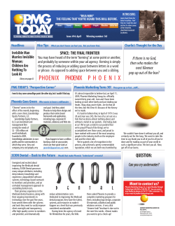 P26 PMG April09 - Phoenix Marketing Group