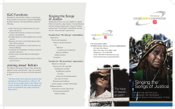 ISJC Functions Joining Jesus` Refrain Singing the Songs of Justice