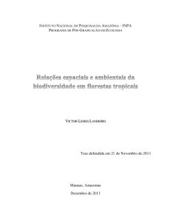 Tese defendida em 21 de Novembro de 2011 - PPBio