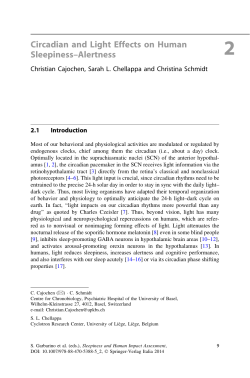 Circadian and Light Effects on Human Sleepiness
