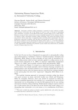 Optimising Human Inspection Work in Automated Verbatim