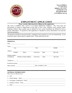 Employment Application