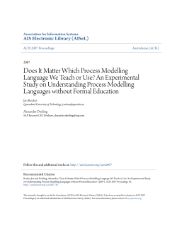 Does It Matter Which Process Modelling Language We Teach or Use?