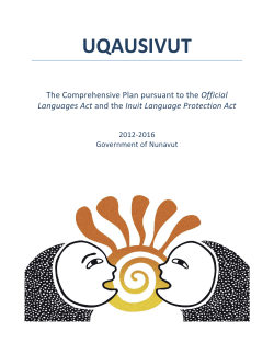 uqausivut - Culture and Heritage