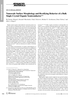 Nanoscale Surface Morphology and Rectifying Behavior of a Bulk