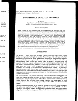 boron nitride based cutting tools - NAL-IR