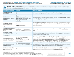 Access+ HMO Facility Deductible 30-30%-2000