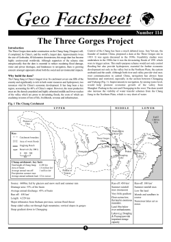 Three Gorges - THE GEOGRAPHER ONLINE