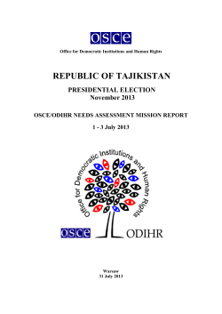OSCE Tajikistan