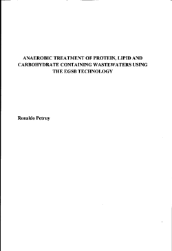Anaerobic treatment of protein, lipid and carbohydrate containing