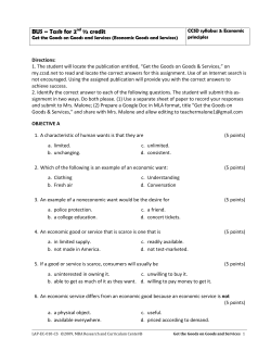 BUS &ndash; Task for 2nd &frac12; credit