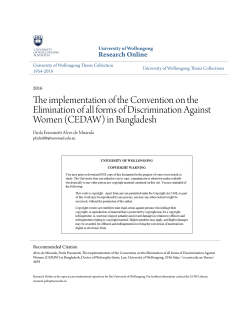 The implementation of the Convention on the