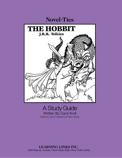 The Hobbit - Miller Middle School 6th grade